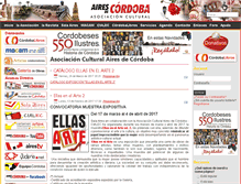 Tablet Screenshot of airesdecordoba.com